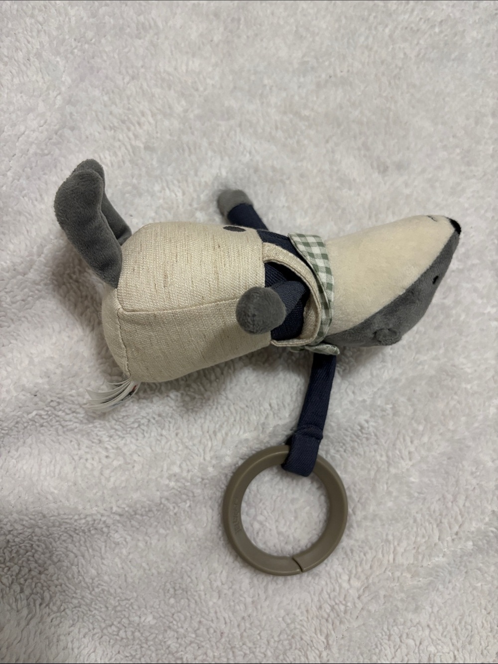 Jellycat Little Rambler Badger Rattle - Picture 6 of 7